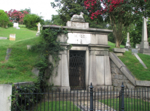 The "Tomb of the Richmond Vampire" is one of the many stops on the Haunts of Richmond tour. Photo by Marcia Edmundson. 