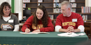 Senior JoJo Taylor signs to Winthrop University in South Carolina to play Division One soccer. Photo by Ronald Dayvault.