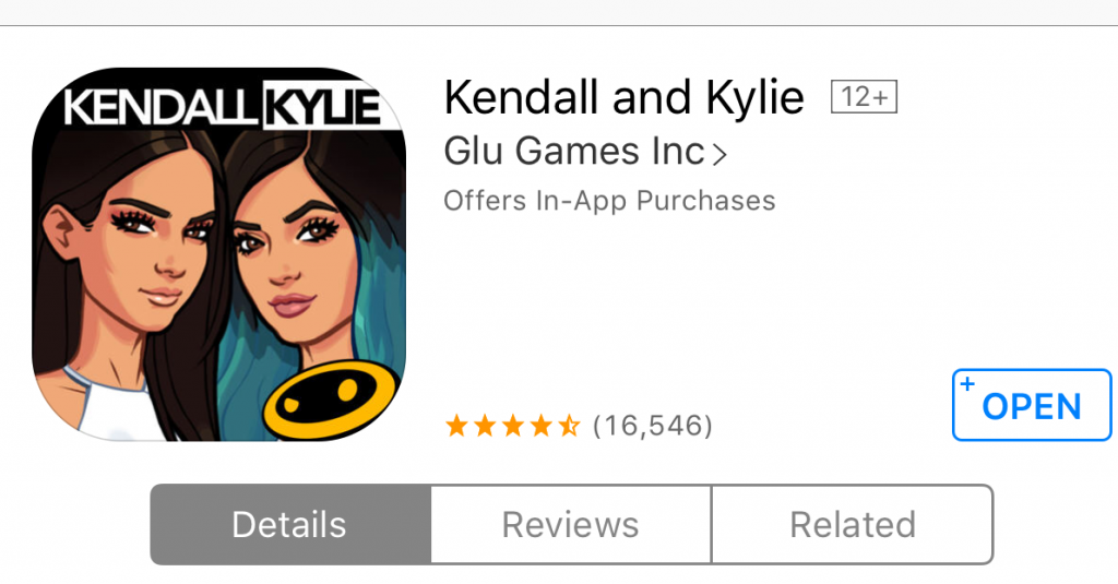 Kendall and Kylie Mobile App Buzz
