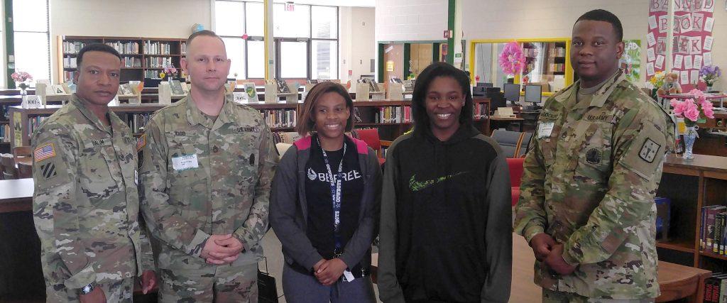 Fort Lee Soldiers visit for Military Child Month