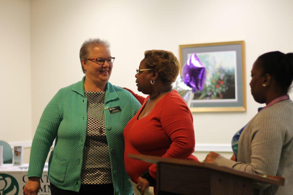 Caregiver gets recognition with a speech from nominee